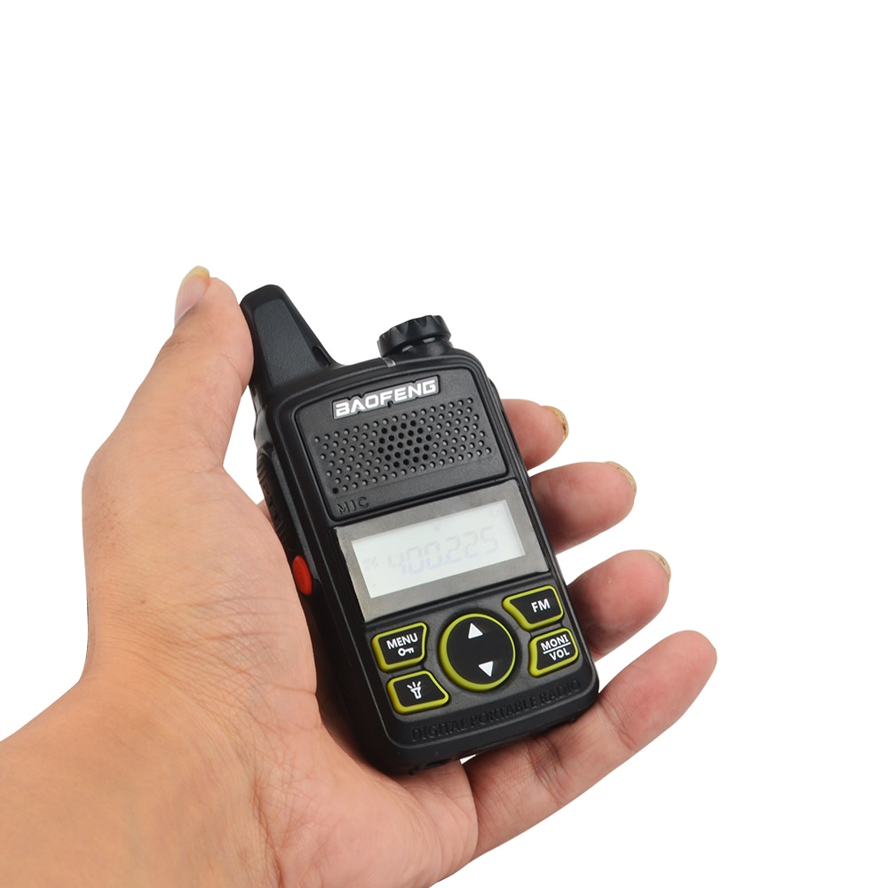 Baofeng T1 Handheld Walkie Talkie Headset UHF 400-470MHz 2-Way Radio 16 Channels 