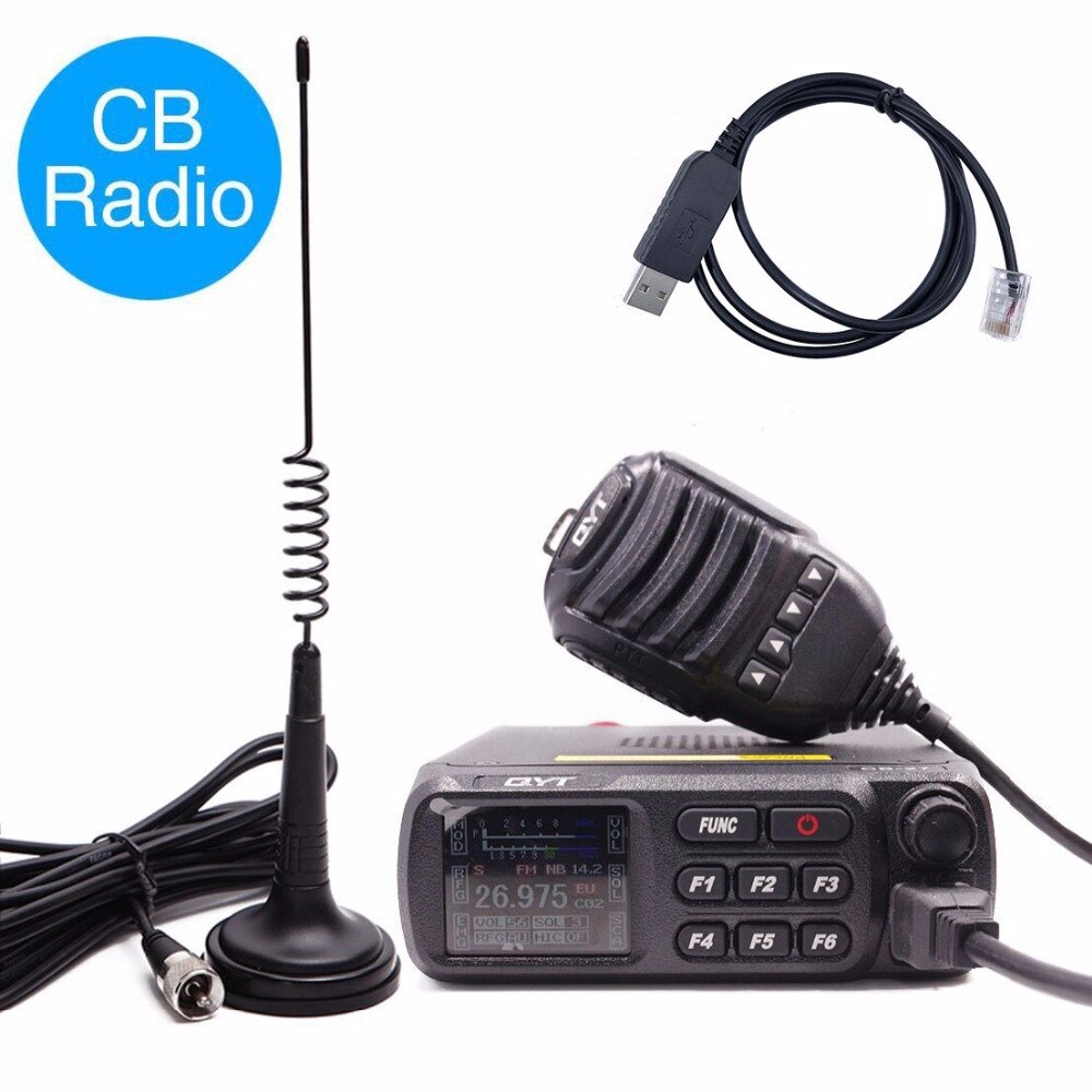 multistandards avec Bracelets de Montage et Chargeur Automobile Radioddity CB-27 Mobile Radio CB AM/FM multimodes