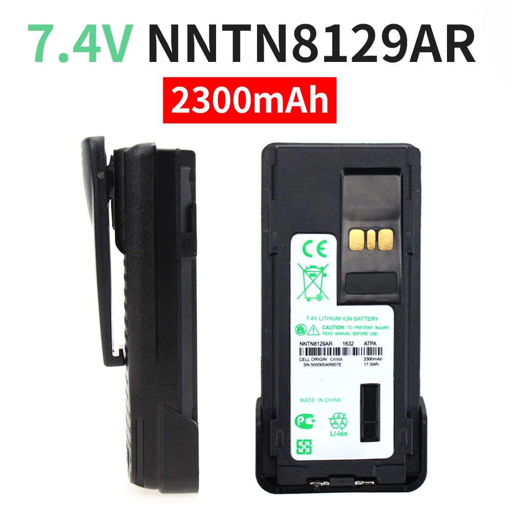 MOTOROLA NNTN8129AR Battery Pack,Lithium Ion,7.4V 